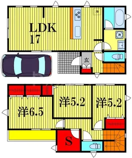 千葉県流山市加6【一戸建】の間取り