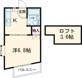 つつじ ハイツ【2階】の間取り