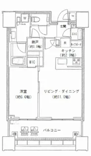白金ザ・スカイ East【22階】の間取り