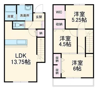 リーブルファイン楠町の間取り