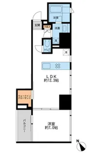 東京都台東区三ノ輪1【マンション】の間取り