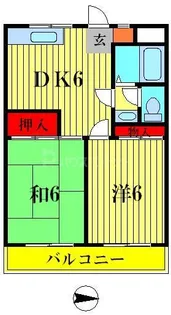 パールハイム【2階】の間取り