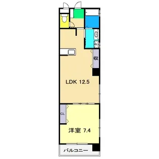 GRANDVIE【5階】の間取り