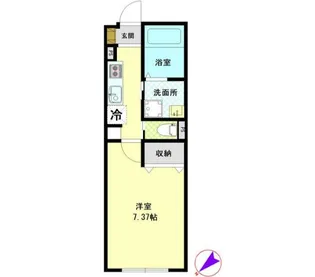 ラプリオ経堂【3階】の間取り