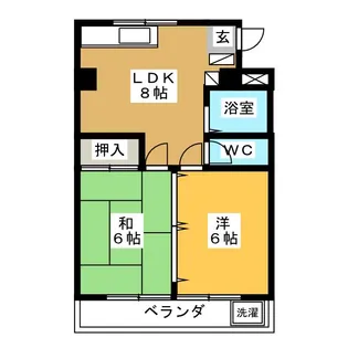 ベルヴイハウス【1階】の間取り