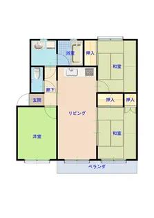 ひだかハイツ【4階】の間取り