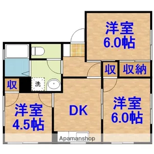 ビレッジタカザワ B【2階】の間取り