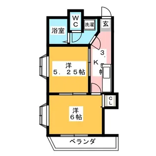 王子北ウイング【2階】の間取り