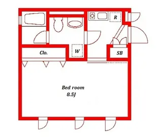 ドゥ・アエリア【2階】の間取り