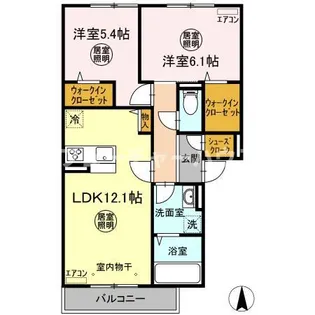 アンテ・ラルボ【3階】の間取り