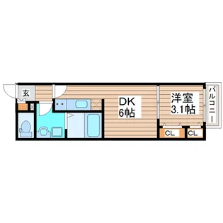 ルミナ旭ヶ丘【2階】の間取り