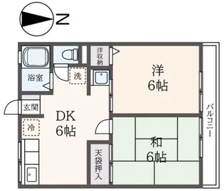シティハイムヒロセC【1階】の間取り
