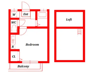 プランドール【2階】の間取り