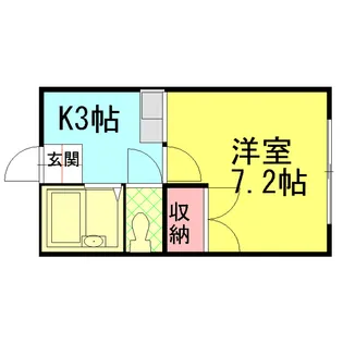 コーポ千木【1階】の間取り
