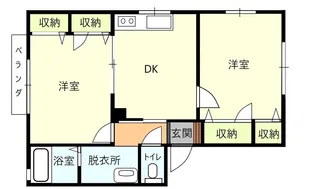メゾンF2【1階】の間取り