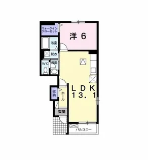 グリーンシー【1階】の間取り