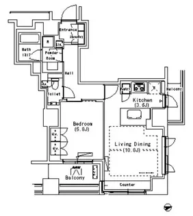パークアクシス代官山【4階】の間取り