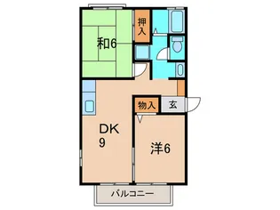 池尻ハイツA棟【1階】の間取り
