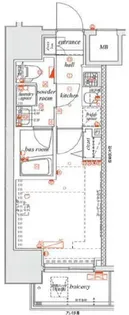 エル・グランジュテ川崎【5階】の間取り