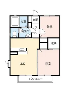 カーサ馬橋C【2階】の間取り