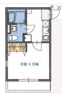 モダンパルク石川町【3階】の間取り