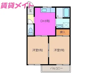 メゾン・レスポワール【2階】の間取り