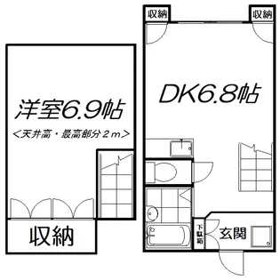 ラ・メール桃井の間取り