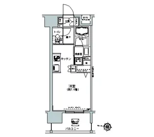 パークキューブ板橋本町【7階】の間取り