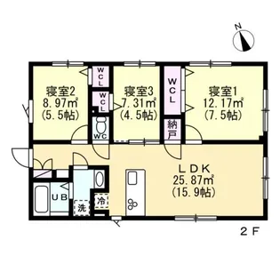 エフティヒア西品川【2階】の間取り