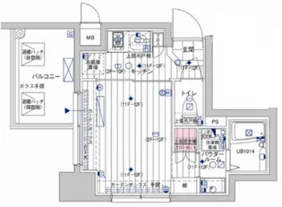 メインステージ南品川【6階】の間取り