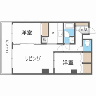 アルファスクエア北23条【3階】の間取り
