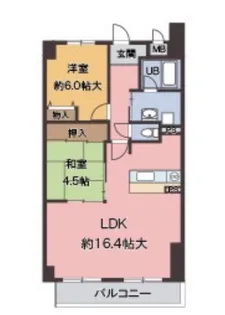 ラフィーネ武庫之荘【3階】の間取り
