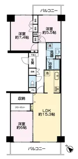 ニューシティ東戸塚南の街3号館【3階】の間取り