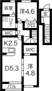 リアンファ -Lianhua-【2階】の間取り