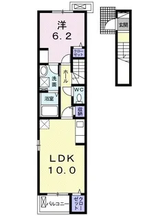 シェノン【2階】の間取り