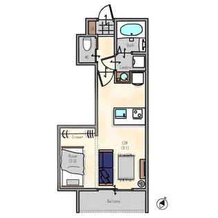 Maison Aomi 新築【3階】の間取り