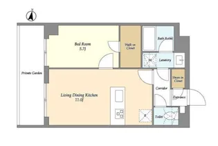メゾンドオンディーヌ【2階】の間取り