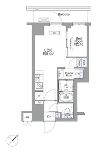 SS.FLAT平井【2階】の間取り