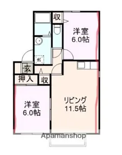 シャルマンC【1階】の間取り