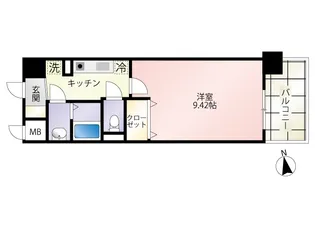 第21友建ビル【9階】の間取り