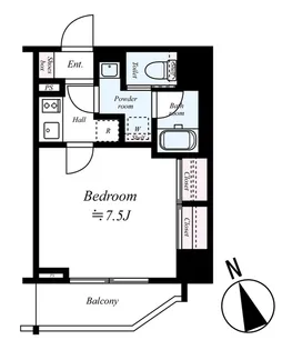 レオンコンフォート西新橋【5階】の間取り