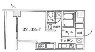 高田馬場ヒルサイドパレス【6階】の間取り