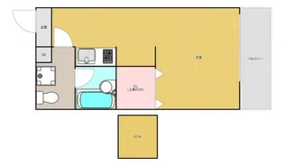 アパートメント・スクエア4番館【2階】の間取り