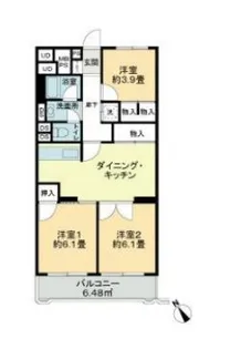 ヴェルドミール大和田【1階】の間取り