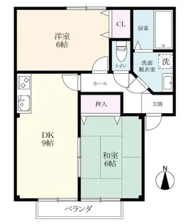 コーポK2【2階】の間取り