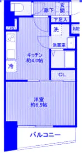 グリフィン横浜・ディアコート【6階】の間取り