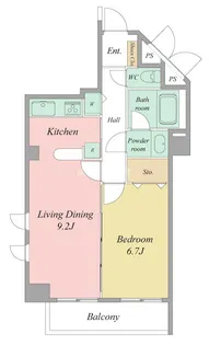 佐鳴湖パークタウンサウス(南館)【10階】の間取り
