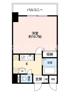 ラ・フォーレ東天満【4階】の間取り