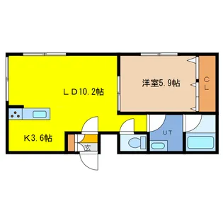 Casa del Sol【3階】の間取り