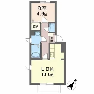 アミティR宮園【2階】の間取り